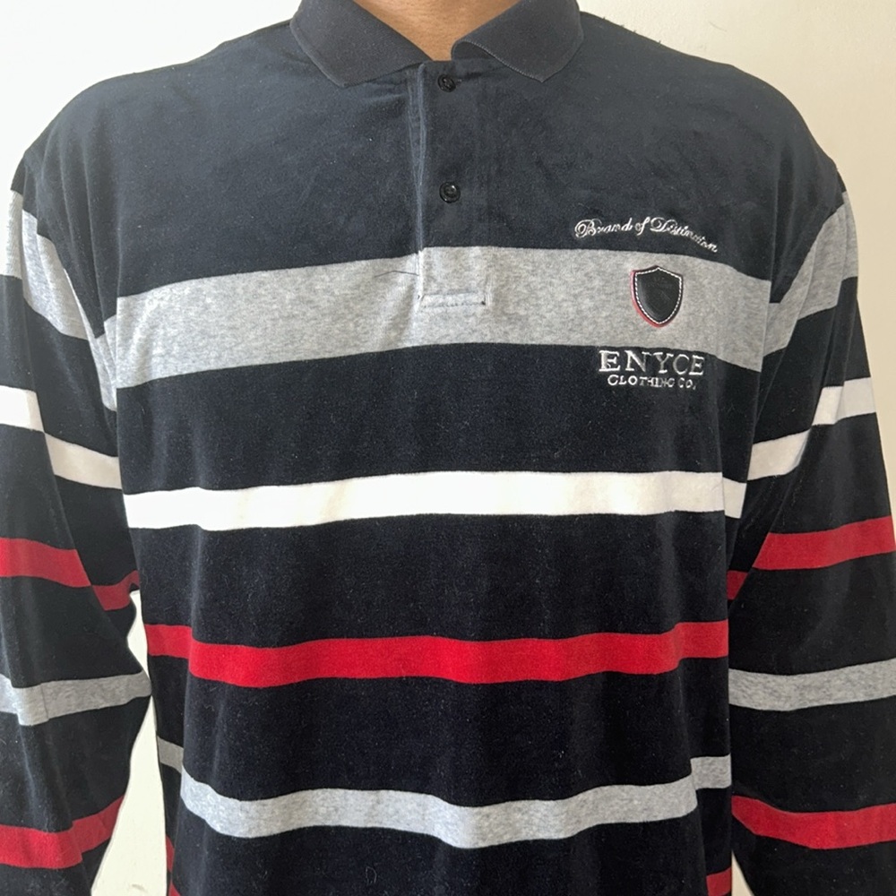Vintage Men’s Enyce Long Sleeve Velour Sweater
